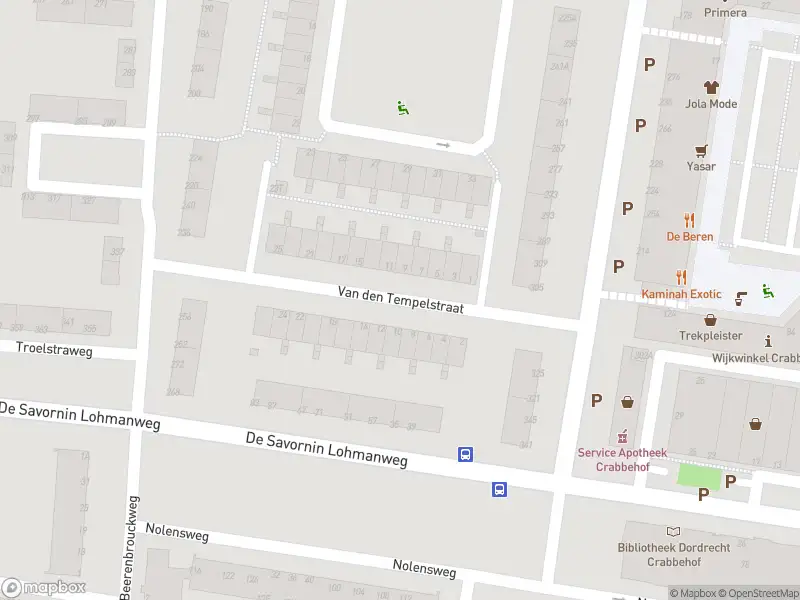 Ambulance met grote spoed naar de Van den Tempelstraat in Dordrecht