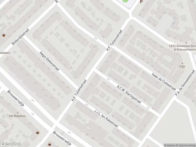 Ambulance met grote spoed naar de A.C.W. Staringstraat in Dordrecht