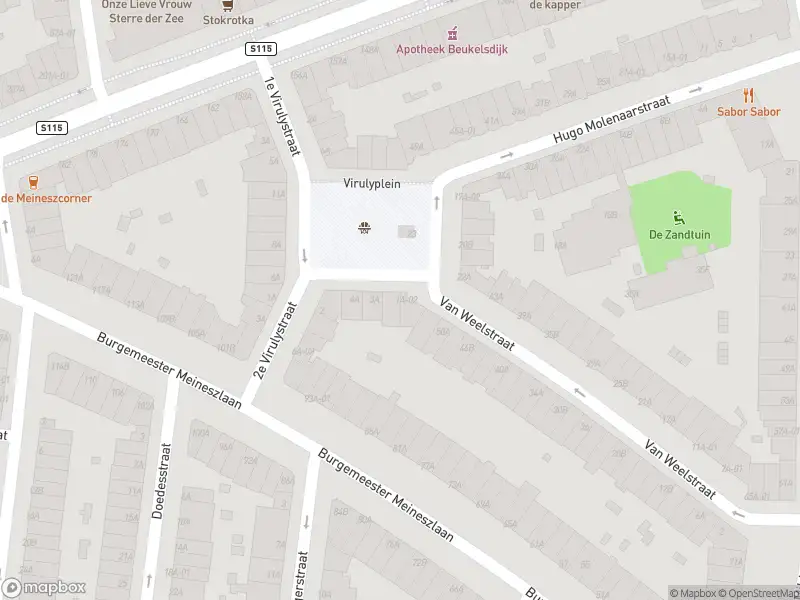 Ambulance met grote spoed naar de Virulyplein in Rotterdam