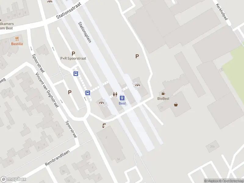 Brandweer met gepaste spoed naar de Stationsplein in Best