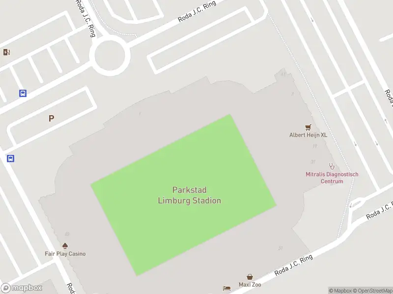 Politie naar de Roda J.C. Ring in Kerkrade vanwege aanrijding met letsel