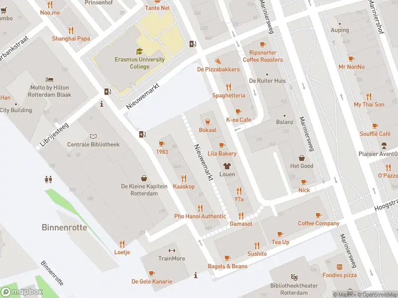 112 melding Brandweer met grote spoed naar de Nieuwemarkt in Rotterdam