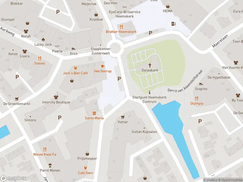 Brandweer met gepaste spoed naar de Kerkplein in Heemskerk