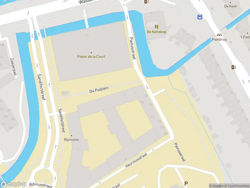 Ambulance met grote spoed naar de Du Puiplein in Leiden