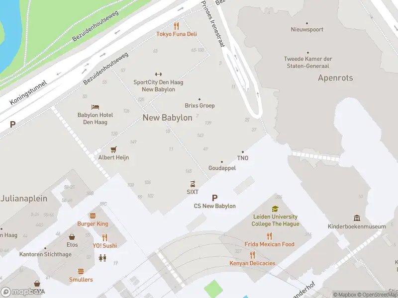 Traumahelikopter naar de Anna van Buerenplein in 's-Gravenhage