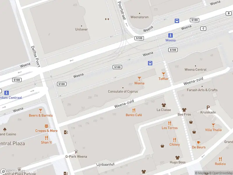 Traumahelikopter naar de Weena in Rotterdam