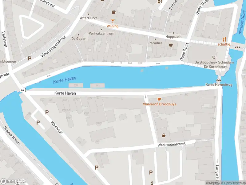 Ambulance naar de Korte Haven in Schiedam