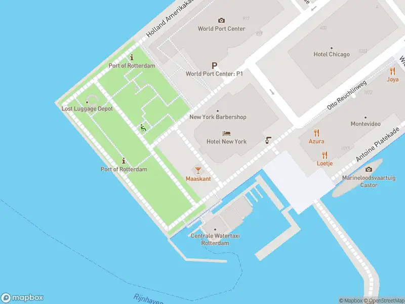 Politie naar de Koninginnenhoofd in Rotterdam