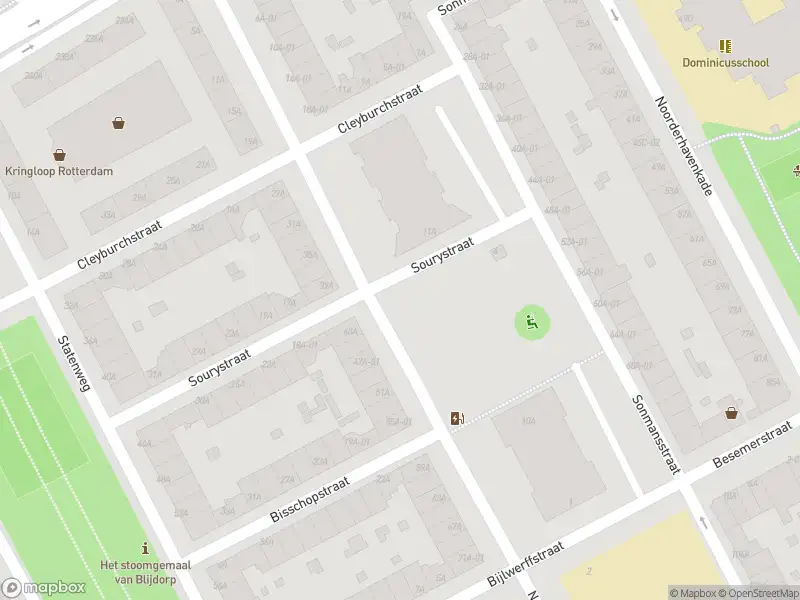 Ambulance met gepaste spoed naar de Sourystraat in Rotterdam