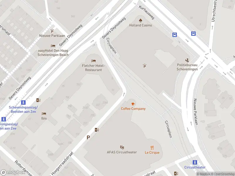 Ambulance met grote spoed naar de Circusplein in 's-Gravenhage