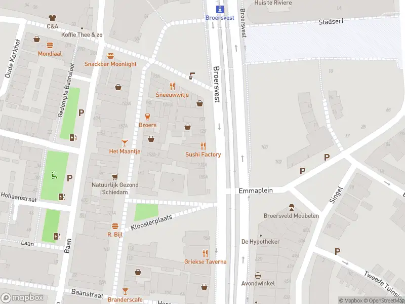 Ambulance met grote spoed naar de Broersvest in Schiedam