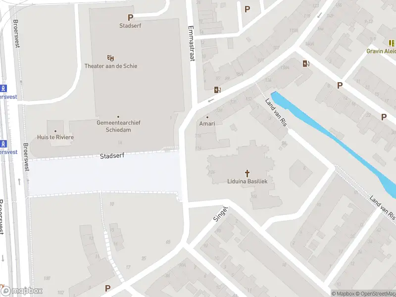 Ambulance met gepaste spoed naar de Singel in Schiedam