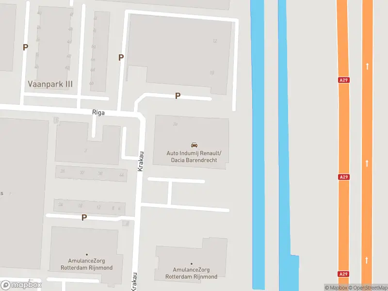 Ambulance met gepaste spoed naar de Krakau in Barendrecht