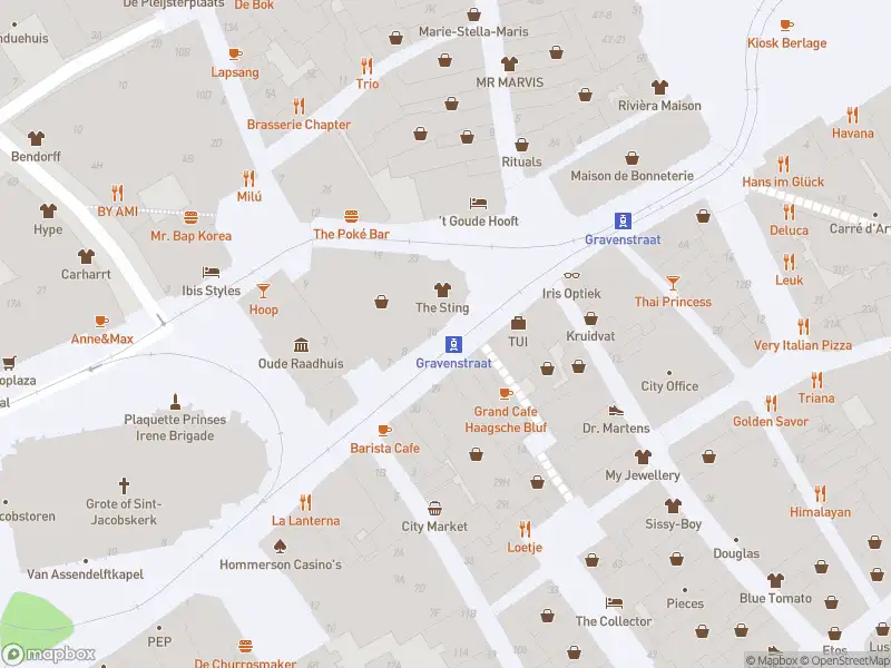 Brandweer met grote spoed naar de Dagelijkse Groenmarkt in 's-Gravenhage vanwege afgaan automatisch brandalarm