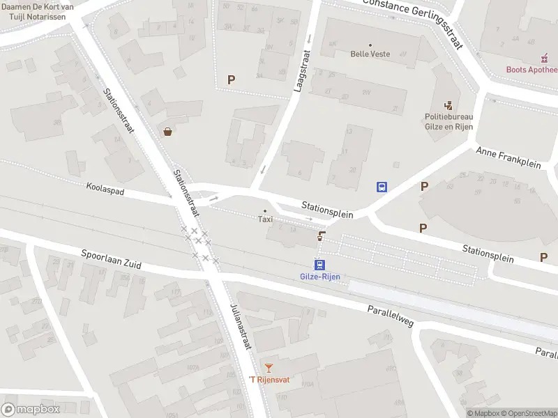 Politie met grote spoed naar de Stationsplein in Rijen vanwege letsel