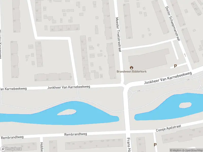 Ambulance met grote spoed naar de Mr. Troelstrastraat in Ridderkerk