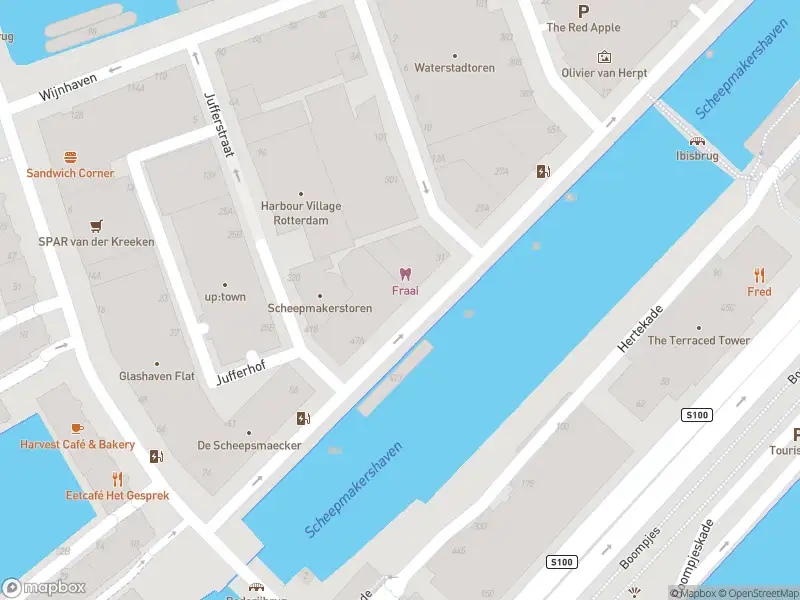 Ambulance met grote spoed naar de Scheepmakershaven in Rotterdam