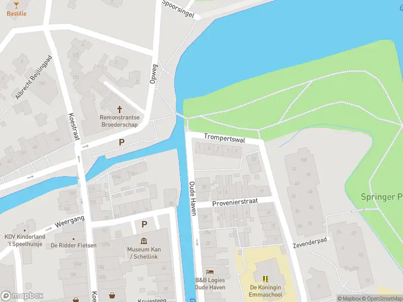 Brandweer met grote spoed naar de Trompertswal in Schoonhoven vanwege dier(en) in nood