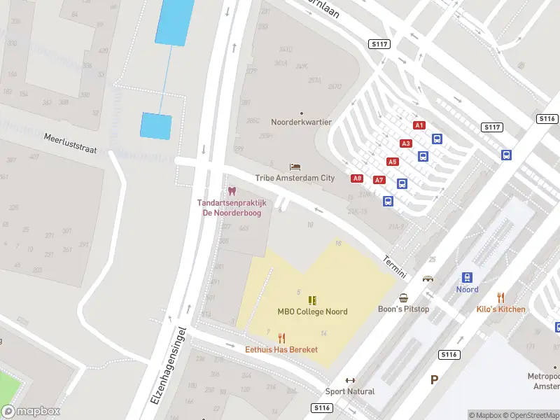 Ambulance met gepaste spoed naar de Termini in Amsterdam