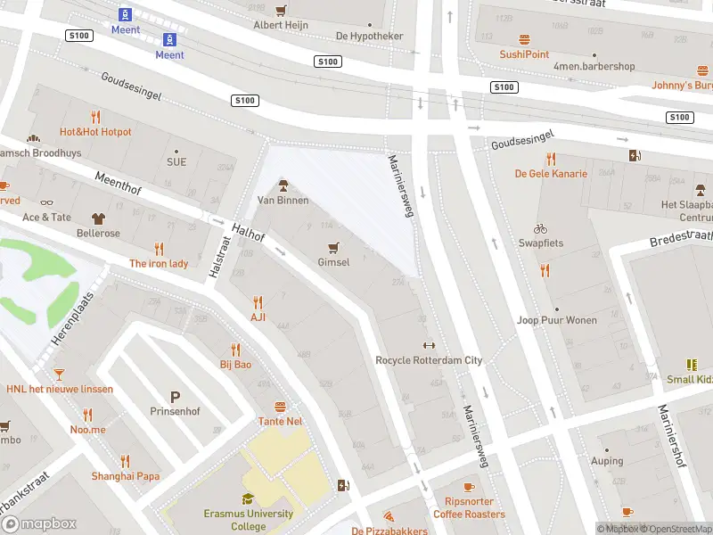 Ambulance met gepaste spoed naar de Mariniersweg in Rotterdam