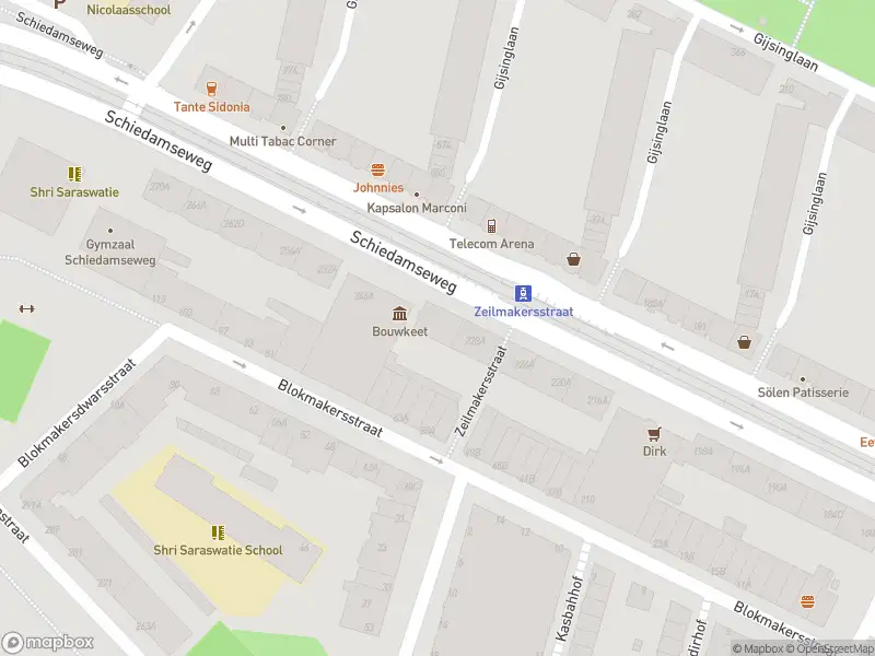 Ambulance met grote spoed naar de Schiedamseweg in Rotterdam