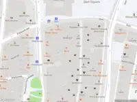 Ambulance met grote spoed naar de Jonge Roelensteeg in Amsterdam