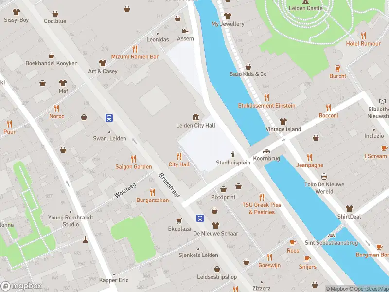 Ambulance met grote spoed naar de Stadhuisplein in Leiden