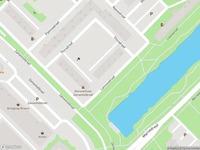 Brandweer met grote spoed naar de Lemnosdreef in Utrecht vanwege personen te water