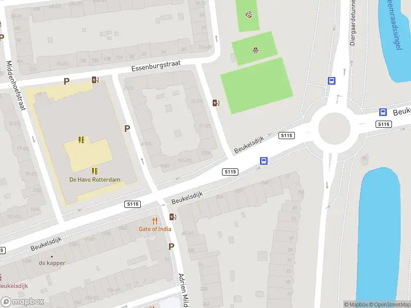 Ambulance met gepaste spoed naar de Beukelsdijk in Rotterdam