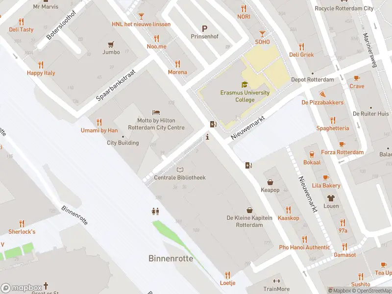 Ambulance met grote spoed naar de Botersloot in Rotterdam
