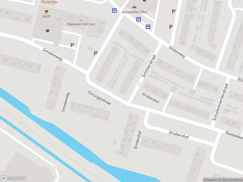 Ambulance met grote spoed naar de Schilderstraat in Gorinchem
