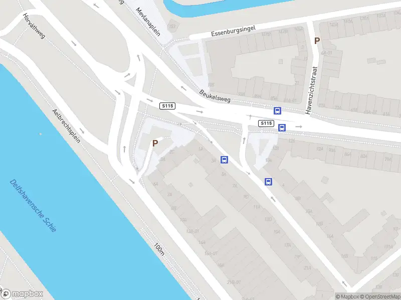 Ambulance met gepaste spoed naar de Allard Piersonstraat in Rotterdam