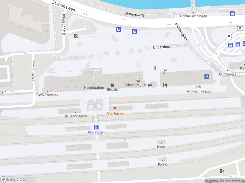 Brandweer met gepaste spoed naar de Stationsplein in Groningen vanwege een liftopsluiting