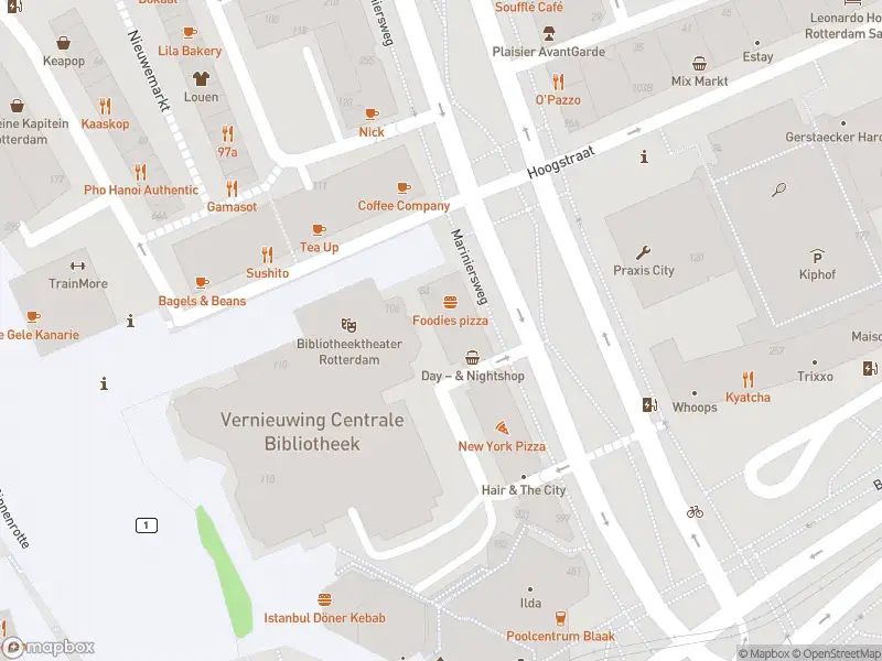 Ambulance met grote spoed naar de Mariniersweg in Rotterdam