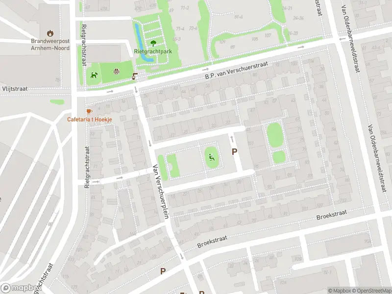 Brandweer met gepaste spoed naar de Van Verschuerplein in Arnhem