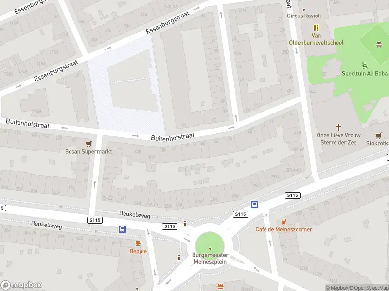 Ambulance met grote spoed naar de Buitenhofstraat in Rotterdam