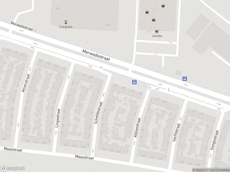 Ambulance met grote spoed naar de Merwedestraat in Dordrecht