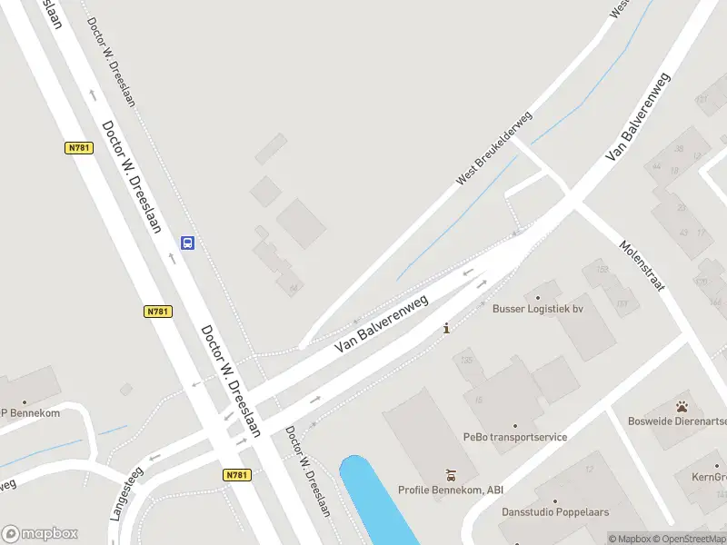 Politie naar de Dr. W. Dreeslaan in Bennekom vanwege aanrijding met letsel
