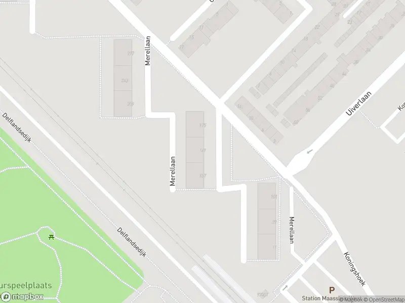 Ambulance met grote spoed naar de Merellaan in Maassluis