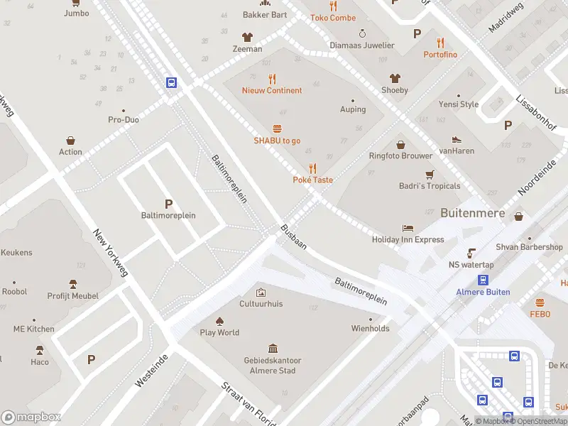 Politie naar de Baltimoreplein in Almere vanwege aanrijding met letsel