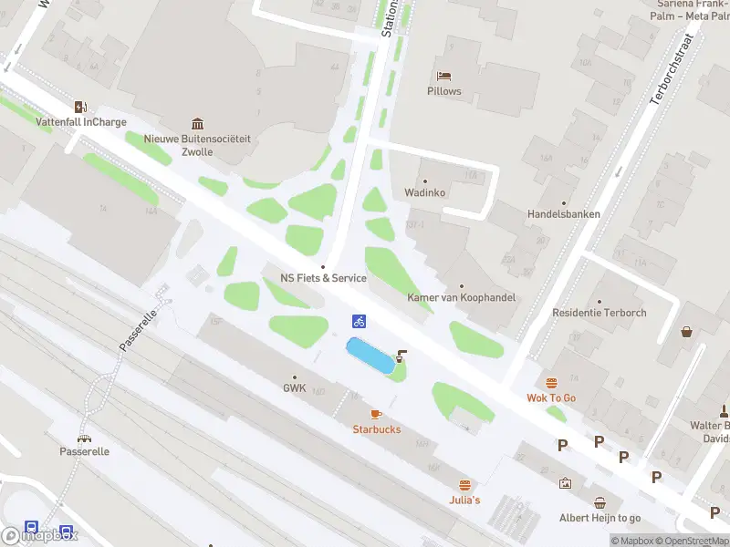 Brandweer met normale urgentie naar de Stationsplein in Zwolle