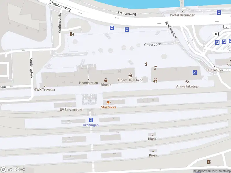 Brandweer met gepaste spoed naar de Stationsplein in Groningen vanwege wateroverlast