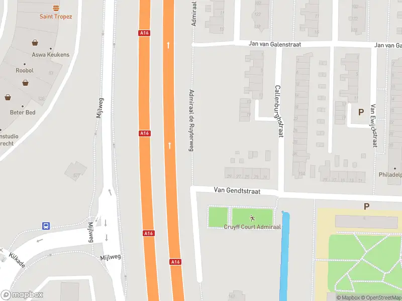Overlastmelding Admiraal de Ruyterweg in Dordrecht gesloten