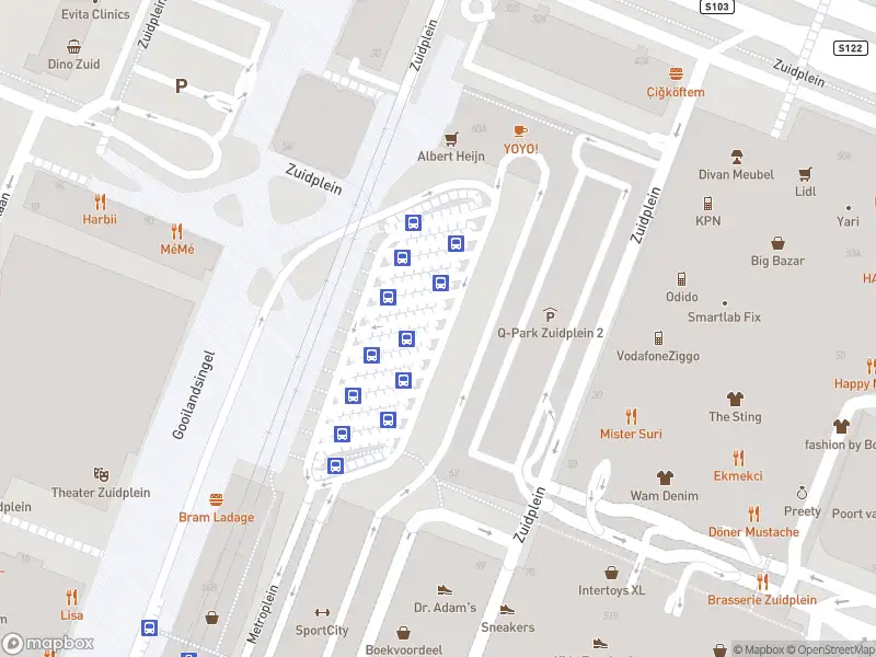Politie naar de Zuidplein Hoog in Rotterdam vanwege steekincident