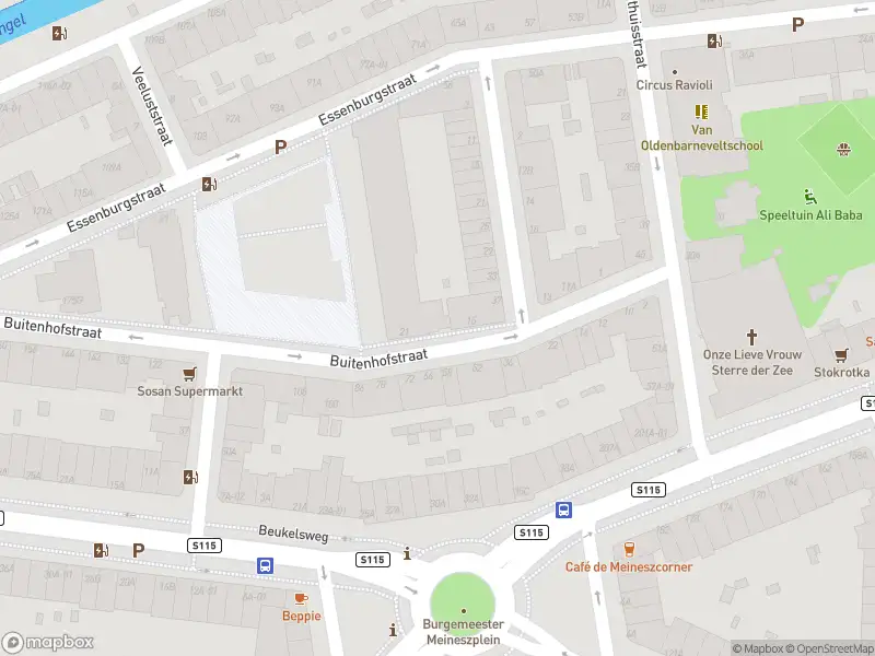 Ambulance met grote spoed naar de Buitenhofstraat in Rotterdam