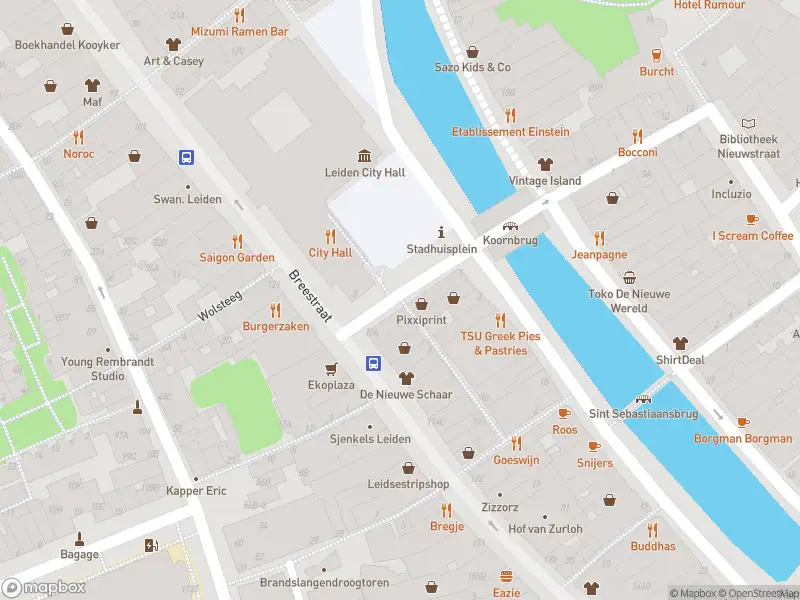 Ambulance met grote spoed naar de Koornbrugsteeg in Leiden