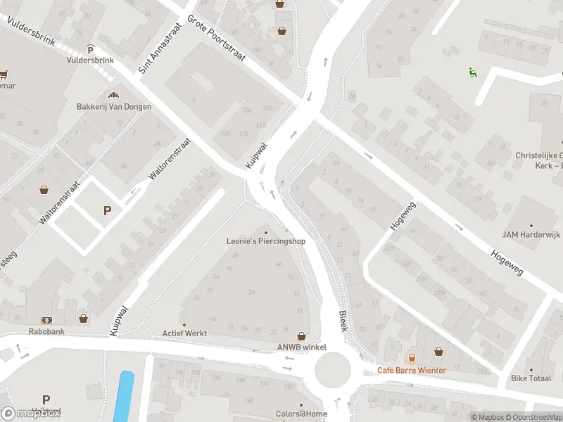 Politie naar de Bleek in Harderwijk vanwege aanrijding met letsel