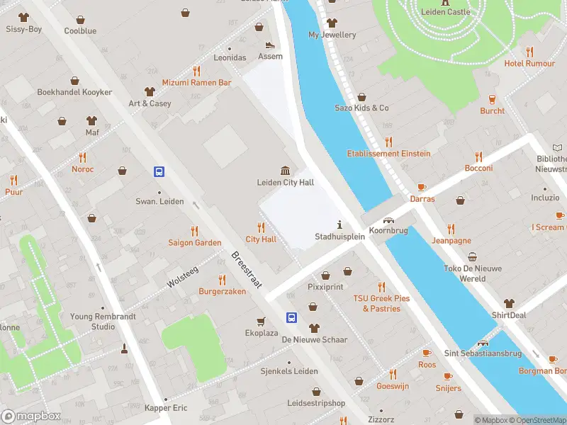 Brandweer met gepaste spoed naar de Stadhuisplein in Leiden vanwege afgaan automatisch brandalarm