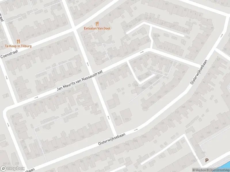 Overlastmelding Oisterwijksebaan in 5018CA Tilburg gesloten
