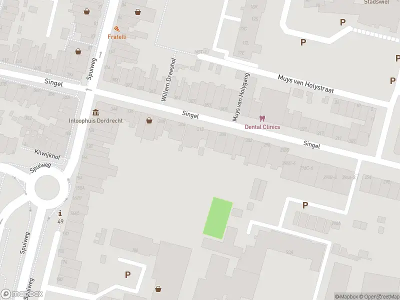 Ambulance met grote spoed naar de Singel in Dordrecht